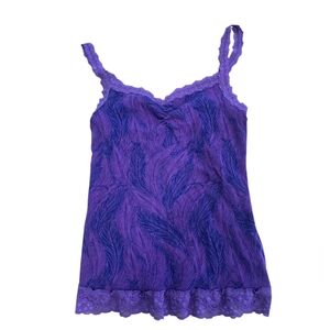 Vintage Y2k Eyeshadow Womens Lace Trim Babydoll Top Size M